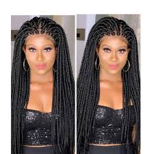 Black And Gray Knotless Braids Pin On Lace Wigs