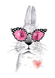 Portrait Woman Woman Mind Desire Decor Wall Home Drawing Digital Art Modern Print By Adlarttreasures On Etsy Bunny Art Rabbit Art Art