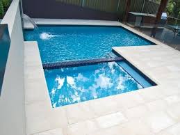 Image Result For Pools With White Tile Band Plunge Pool Luxury Swimming Pools Small Backyard Pools
