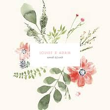 26478 faire fleur en tissu sont disponibles sur alibaba.com. Faire Part De Mariage Fleurs Aquarelle Rosemood