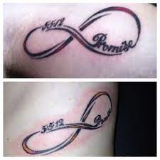 Your tattoo can just be a short, sweet message for your beloved one like this one which talks about forgiving and understanding each other. Matching Tattoos With Husband One Date Have It Say Forever Instead Girlfriend Tattoos Tattoo For Boyfriend Matching Love Tattoos