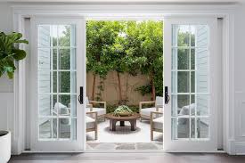 Jul 02, 2021 · however, you may decide to use your sliding glass door as a standard entry point, in which case you might want to think about installing a key lock so the door can be unlocked from the outside. Double Sliding Doors Open To Gray Paver Tiled Patio Transitional Deck Patio