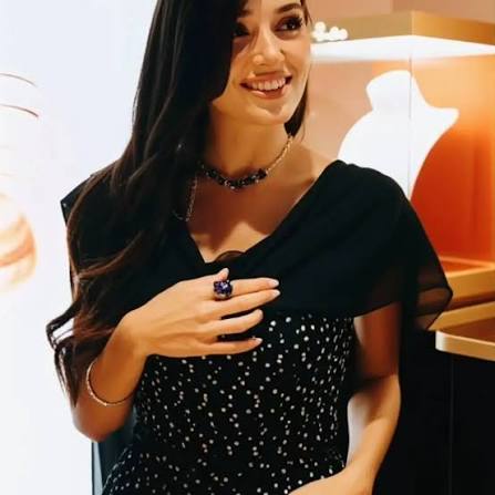 Hande ile lüks ve zarafetin buluştuğu büyüleyici bir an. ✨💎 Doha Jewellery & Watches Exhibition 2026'da eşsiz işçilik, zamansız şıklık ve göz alıcı tasarımların dünyasına adım atıyoruz. Hande'nin doğal güzelliği ise tüm
