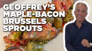 Geoffrey Zakarian S Charred Brussels Sprouts With Bacon And Maple The Kitchen Food Network Youtub In 2020 Sprouts With Bacon Food Network Recipes Brussel Sprouts