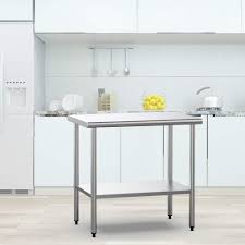 62 adjustable height stainless steel top workbench. Hotel Kitchen Table Commercial Heavy Duty Workbench Garage Worktable With Adjustable Height Undershelf For Restaurant Rovsun 36 X 24 Inches Stainless Steel Prep Work Table Home Commercial Worktables Workstations Industrial