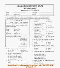 Kerjakan dulu soal yang kamu anggap mudah. Download Soal Ukk Uas Genap Bahasa Jawa Kelas 4 Semester 2 Tahun 2015 Rief Awa Blog