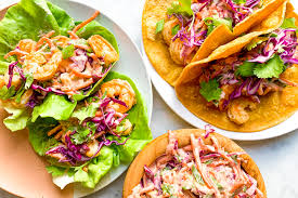 Salmon tacos from delish.com only get better with fresh pineapple avocado salsa. Spicy Paleo Avocado Coleslaw For Shrimp Fish Tacos Elyse Wellness