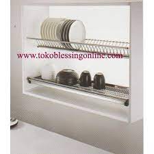 Untuk model rak piring aluminium 3 pintu ini ukuranya tidak jauh berbeda dengan yang 2 pintu. Jual Rak Piring Gantung Dalam Lemari Sc 600 Mm Stainless Steel Blessing Fitting Lestari