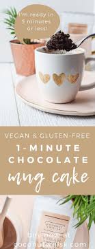Vegan 1 Minute Chocolate Mug Cake Chocolate Mug Cakes Mug Cake Chocolate Mugs
