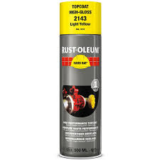 Rustoleum 2143 Hard Hat Topcoat 500ml Aerosol Spray Paint Light Yellow Ral1018 From Lawson His