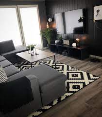 Elegant Dark Theme Decoration Salon Appartement Decoration Salon Deco Salon