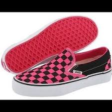 Vans Shoes Iso Hot Pink Checkerboard Slip On Vans Poshmark