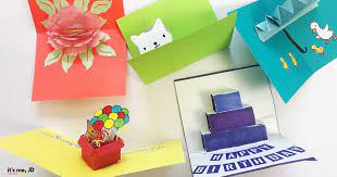 If you want to work with a card you've purchased, just. 5 Simple And Easy Pop Up Card Tutorials It S Me Jd