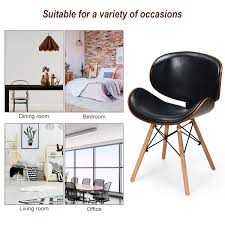 2 pcs fabric nail head counter height dining side chairs set $169.95 $212.99. Costway Set Of 2 Bentwood Dining Chair Mid Century Accent Chair Curved Back Pu Leather Dining Chairs Aliexpress