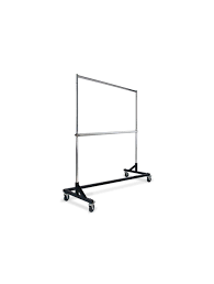 A rack with an attractive chrome finish lends itself to a variety of uses inside your store. Portable Clothing Rack Rolling Racks For Clothes