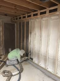 Closed Cell Spray Foam Insulation Installed On The Basement Exterior Walls To Prevent Moisture From Coming Th Spray Foam Insulation Spray Foam Spray Insulation