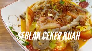 Cara membuat bumbu seblak kuah. Seblak Ceker Kuah Pedas Youtube