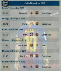 Jangan sampai terlewatkan, simak jadwal lengkap yang melibatkan tiga besar atletico madrid, real madrid dan barcelona bisa di halaman. Pict Jadwal Lengkap Fc Barcelona Di Barcelona Indonesia Facebook
