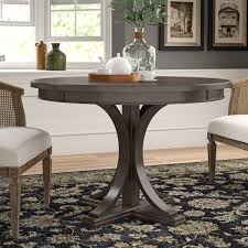 Athos dining table by paolo piva for b and b italia chrome and dark brown oak. 42 Round Pedestal Dining Table Birch Lane