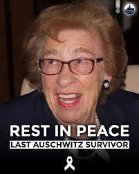 Our hearts ache as we announce the passing of Eva Schloss, one of the last  Auschwitz survivor, author, and unwavering advocate for Holocaust  remembrance, who passed away at 96. Leaving behind a