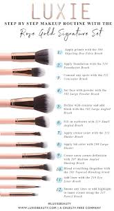 Luxie Signature Rose Gold Brush Set In 2020 Makeup Brush Set Rose Gold Brush Set Makeup Brush Us Makeup Brush Set Makeup Order Essential Makeup Brushes