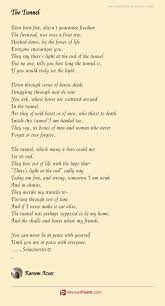 The Tunnel Poem By Kareem Azeez