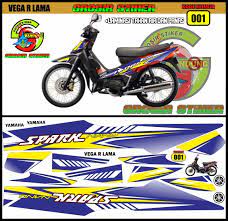 Free pola striping motor vector download in ai, svg, eps and cdr. Halaman Download Striping Variasi Vega R Lama Membeli Jualan Online Decals Em