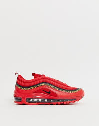 Nike Air Max 97 Sneakers In Red And Leopard Print Sneakers Best Sneakers Womens Sneakers