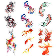 We did not find results for: Amazon Com Oottati 6 Pieces Small Cute Kids Women Wrist Hand Neck Red Pisces Goldfish Koi Carp Temporary Tattoo Beauty