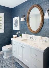 The best small bathroom tiling ideas will create the illusion of space and style, but if you choose the wrong tile design it could create the opposite effect; Small Navy And White Bathroom Ideas Novocom Top