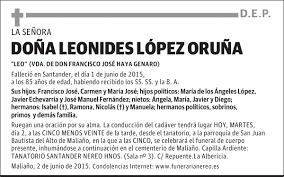 LEONIDES LÓPEZ ORUÑA