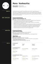 Cv format pick the right format for your situation. Financial Administrator Resume Sample Kickresume
