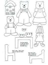 Free Finger Puppet Print Outs For Many Of The Classic Fairy Tales Felt Stories Goldilocks And The Three Bears Bear Coloring Pages