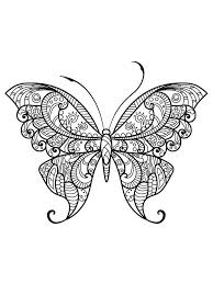 A very beautiful butterfly coloring page. Free Butterfly Coloring Pages For Adults Printable To Download Butterfly Coloring Pages