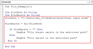 Vba Check File Exists | How To Use Vba Check File Exists In Excel?