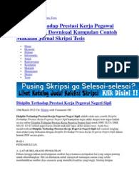 Susunan penulisan menggunakan konsep imrad (introduction, methods, result and discussion) + conclusion 3. Contoh Makalah Jurnal Skripsi Tesis