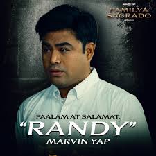 Maraming salamat, Marvin Yap sa pagiging bahagi ng Pamilya Sagrado! ⚖️  Paalam, Randy 🤍 #PamilyaSagrado, Weeknights, 9:30PM pagkatapos ng Lavender  Fields! Mapapanood sa Kapamilya Channel, Kapamilya Online Live, A2Z at TV5!  Mapapanood