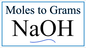 Hydrogen has an atomic mass of 1.008 g/mol and oxygen has an atomic. How To Convert Moles Of Naoh To Grams Youtube