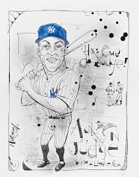 These coloring pages can be printed for free for children of all ages. Aaron Judge Drawing By Phil Mckenney