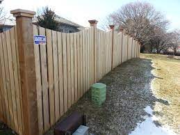 4 Scalloped Wood Picket Fence Wood Picket Fence Wood Fence Wood