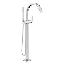 Grohe bathtub faucet eurostyle new solid. Single Handle Freestanding Tub Faucet With 1 75 Gpm Hand Shower