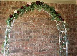 Jul 14, 2020 · decorate your altar with a wedding arch or wedding arbor in a style that matches your wedding vision, here, our favorite designs from real weddings. Burgundy And Blush Diy Wedding Arch Decor Fiftyflowers