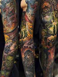 Ramon On Twitter Full Hand Tattoo Sleeve Tattoos Warcraft Tattoo