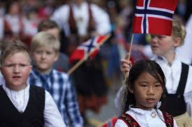 Among norwegians, the day is referred to simply as syttende mai (seventeenth may), nasjonaldagen (national day) or grunnlovsdagen (constitution day), although the latter is less frequent. Norway Celebrates National Day And Diversity Most In Scandinavia The Nordic Page