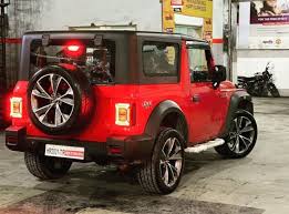 Modified Mahindra Thar Looks Majestic With Huge 20 Inch Rims