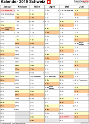 Maybe you would like to learn more about one of these? Kalender 2019 Schweiz In Excel Zum Ausdrucken