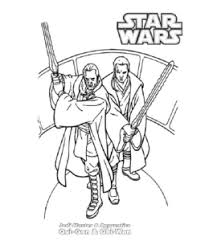 A digital sketch of anakin skywalker, obi wan kenobi, and ahsoka tano from star wars: Star Wars Coloring Pages Obi Wan Kenobi Coloring And Drawing