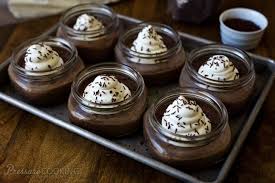 Pressure Cooker Chocolate Pots De Creme Recipe Instant Pot Cake Recipe Pot Cakes Pressure Cooker Desserts