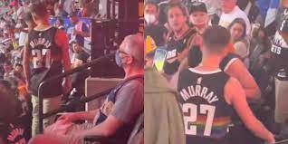 Full Released Video Shows Moment Nuggets Fan Pours Beer On Head Of Suns In 4 Fan Who Then Beat Him Up Video
