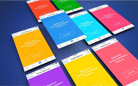 Free Download App Screen Presentation Mockups Themes For Mobile Free Mobile Apps Mockup Free Psd